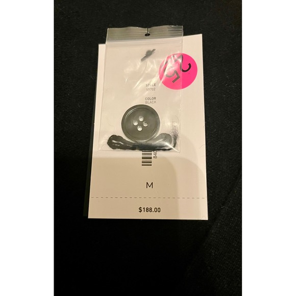 Bloomingdale's NWT Cashmere Black V-Neck Cardigan Sweater M - Picture 10 of 10